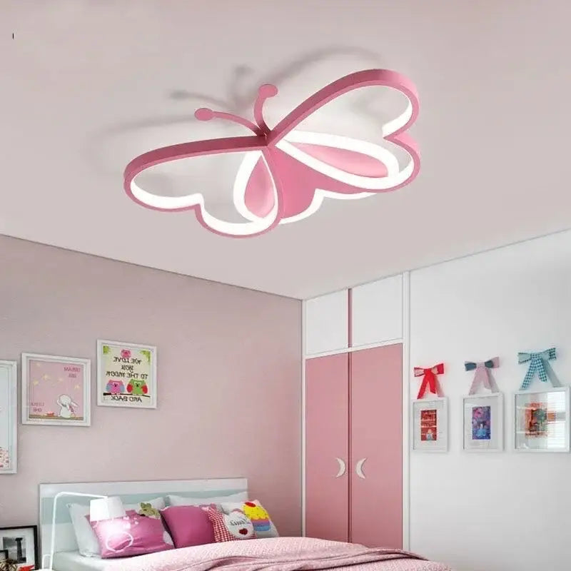 Blue Butterfly Ceiling Light