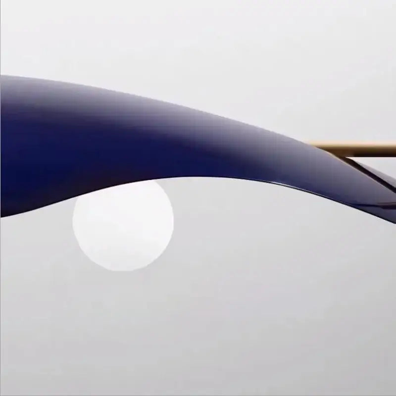 Blue Glass Bubble Chandelier