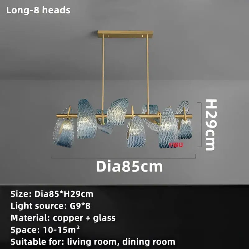 Blue Glass Pendant Lamps