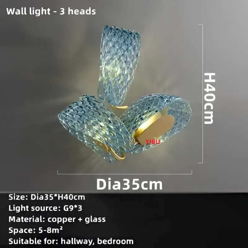Blue Glass Pendant Lamps