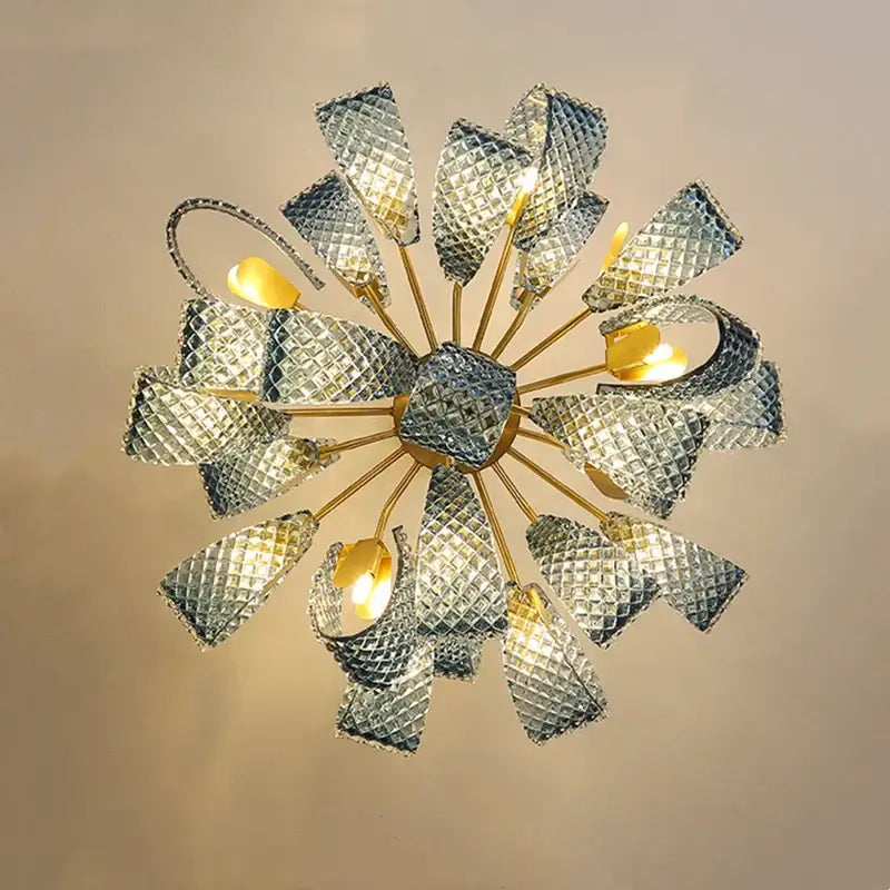 Blue Glass Pendant Lamps