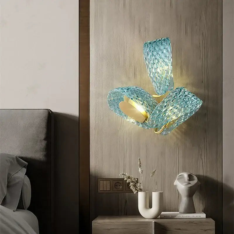 Blue Glass Pendant Lamps