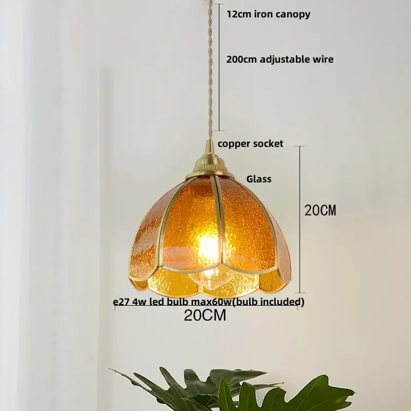 Butterfly Glass Pendant Light