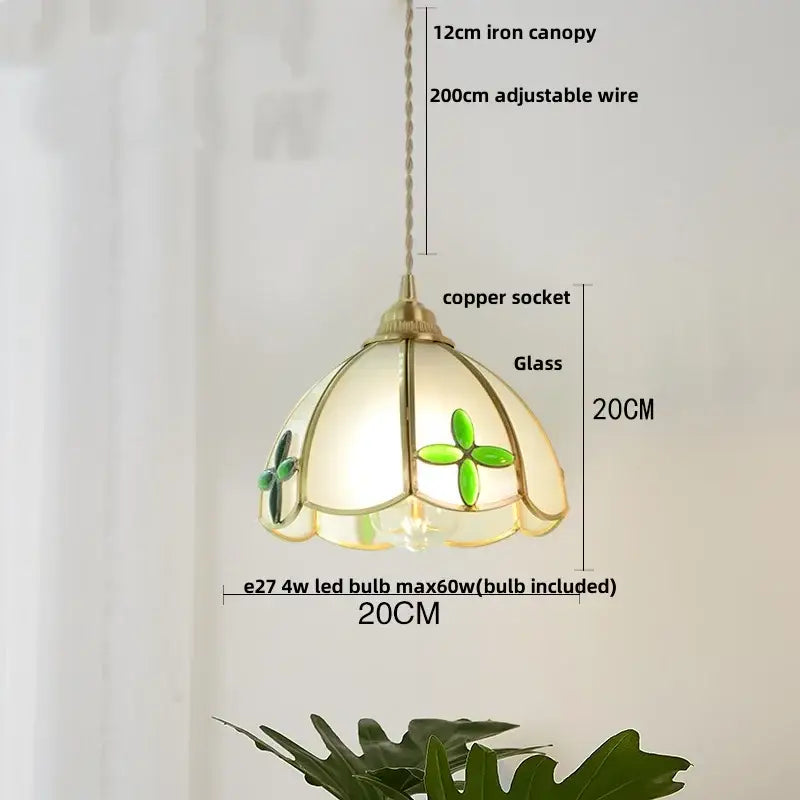 Butterfly Glass Pendant Light
