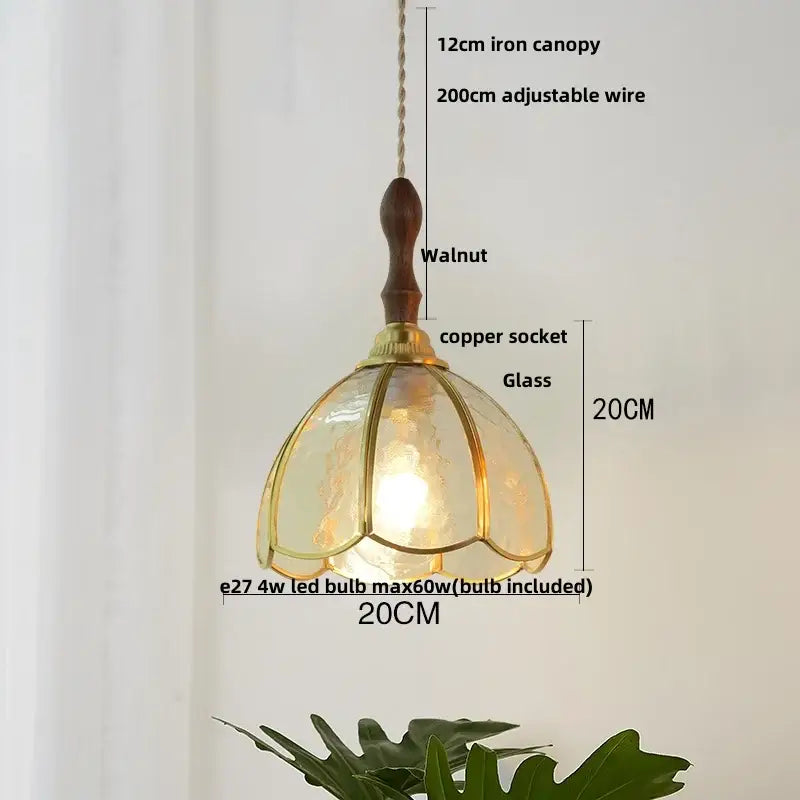 Butterfly Glass Pendant Light