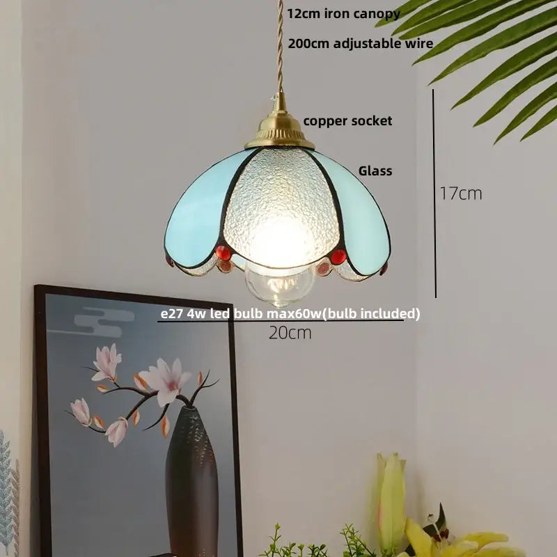 Butterfly Glass Pendant Light