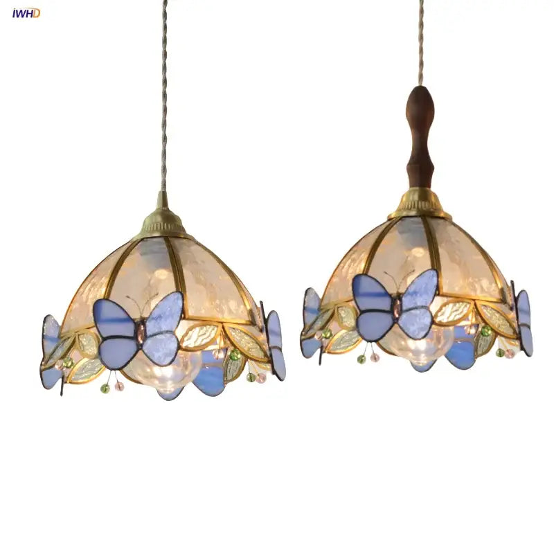 Butterfly Glass Pendant Light