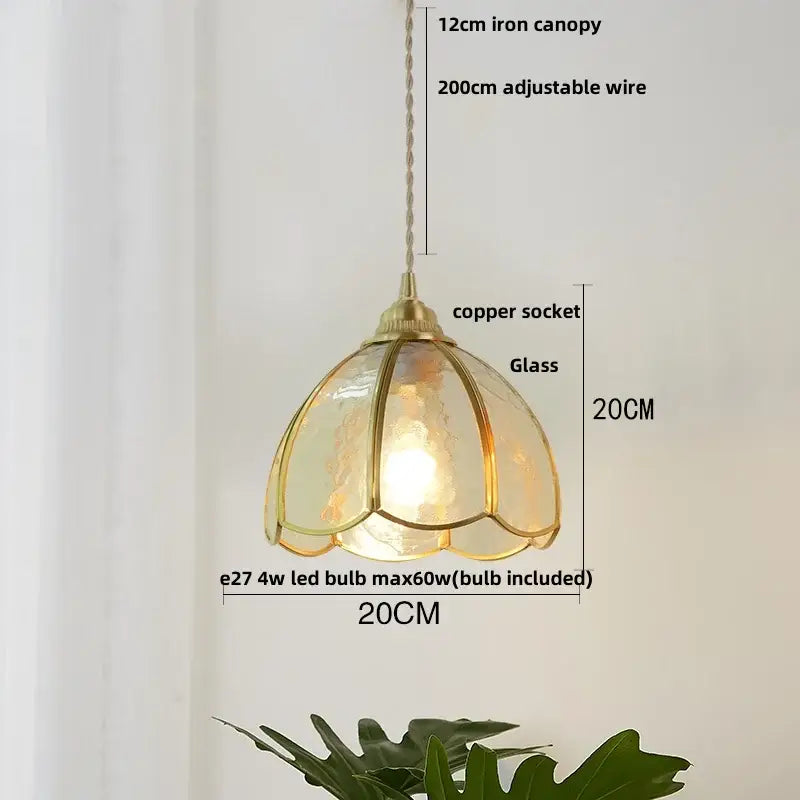 Butterfly Glass Pendant Light