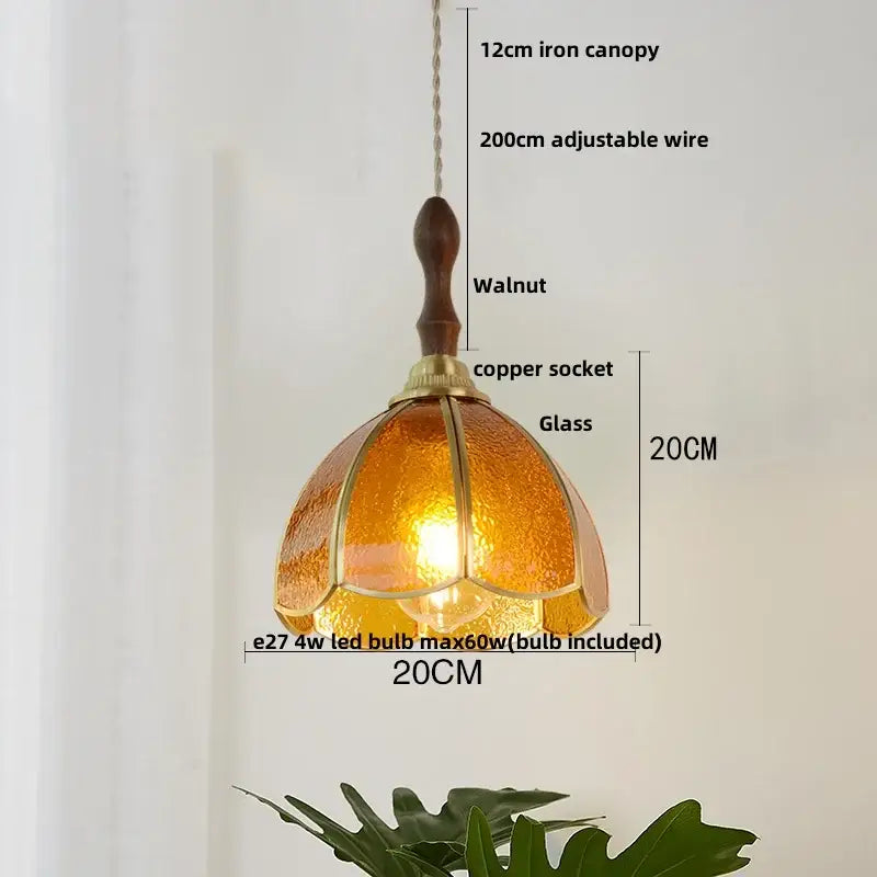 Butterfly Glass Pendant Light