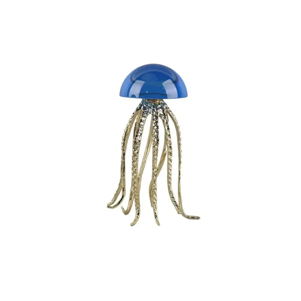 Crystal Jellyfish Sculpture Decor