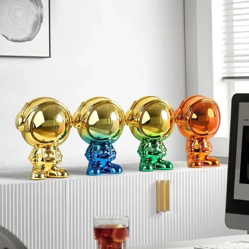 Gradient Astronaut Statue Decor
