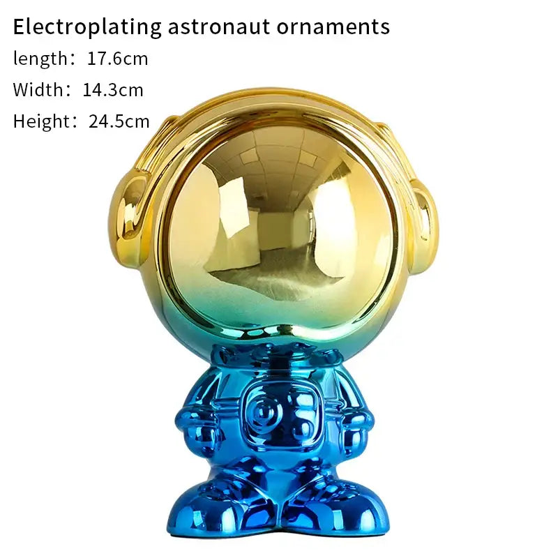 Gradient Astronaut Statue Decor
