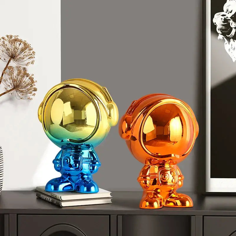 Gradient Astronaut Statue Decor