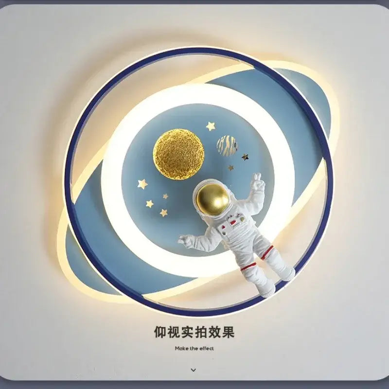 White Airplane Kids-Room Ceiling Light