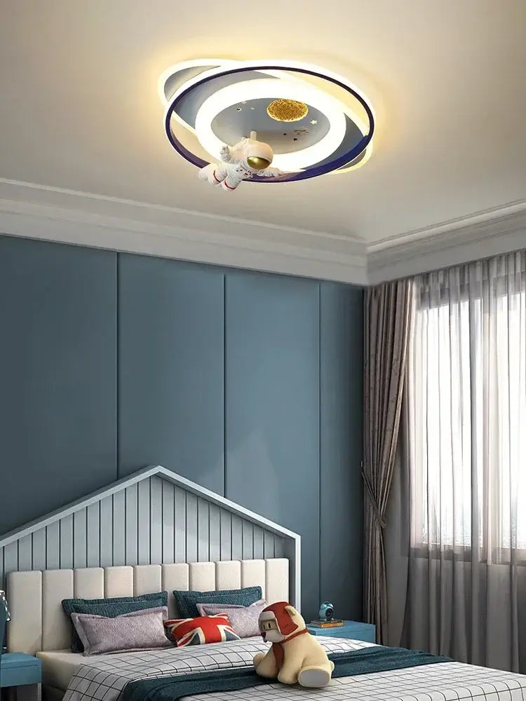 White Airplane Kids-Room Ceiling Light