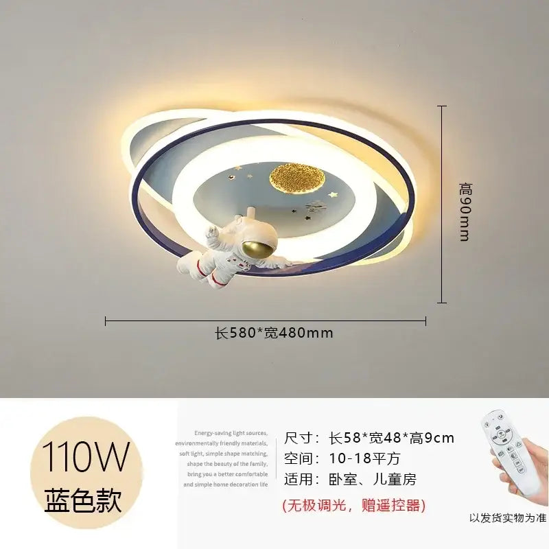 White Airplane Kids-Room Ceiling Light