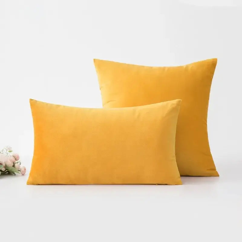 Mustard Geometric Tassel Cushion