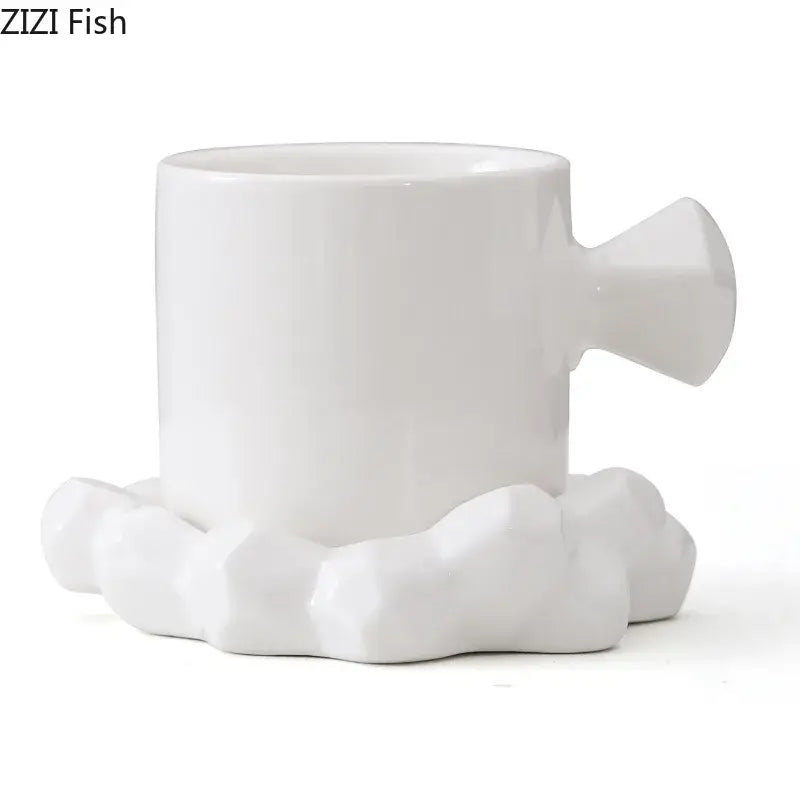 Porcelain Bowknot Cup Set