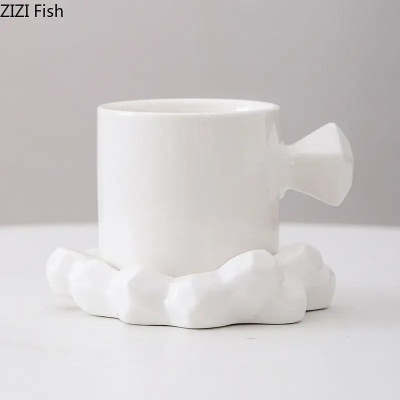 Porcelain Bowknot Cup Set