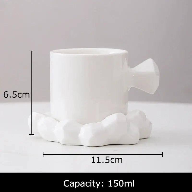 Porcelain Bowknot Cup Set