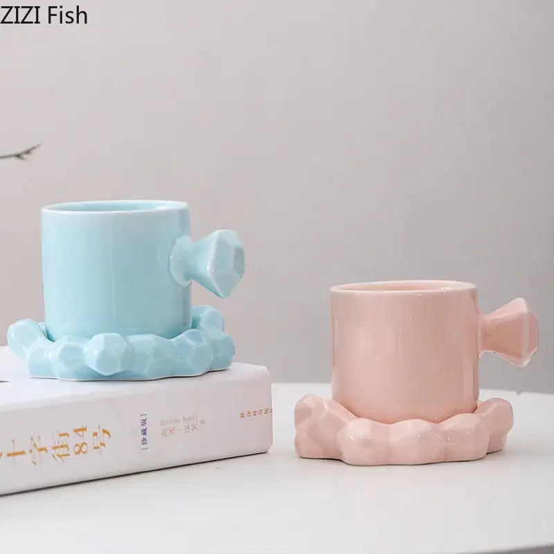 Porcelain Bowknot Cup Set