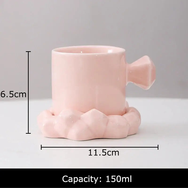 Porcelain Bowknot Cup Set