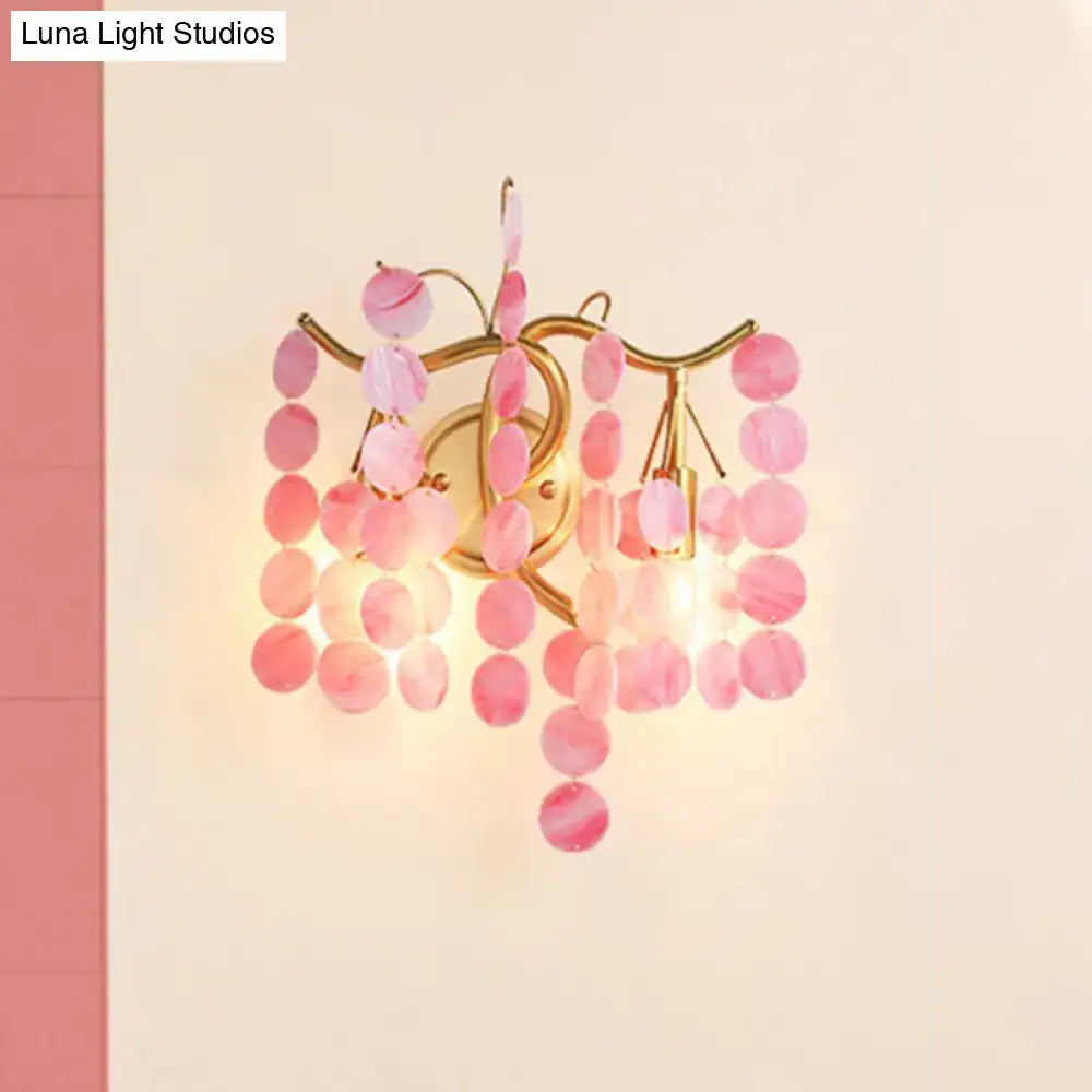 Glass Branch Wall Sconce