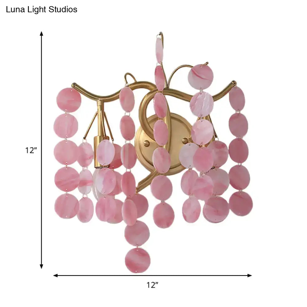 Glass Branch Wall Sconce