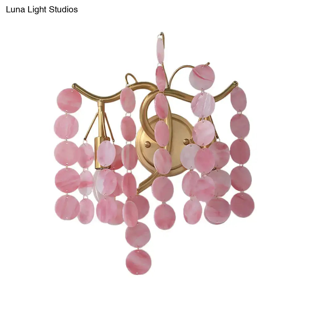 Glass Branch Wall Sconce