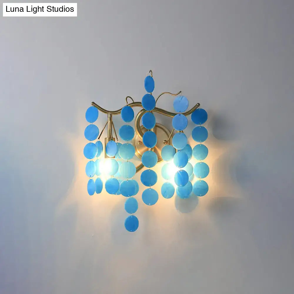 Glass Branch Wall Sconce
