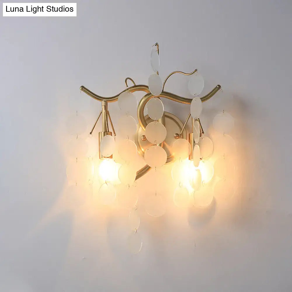 Glass Branch Wall Sconce