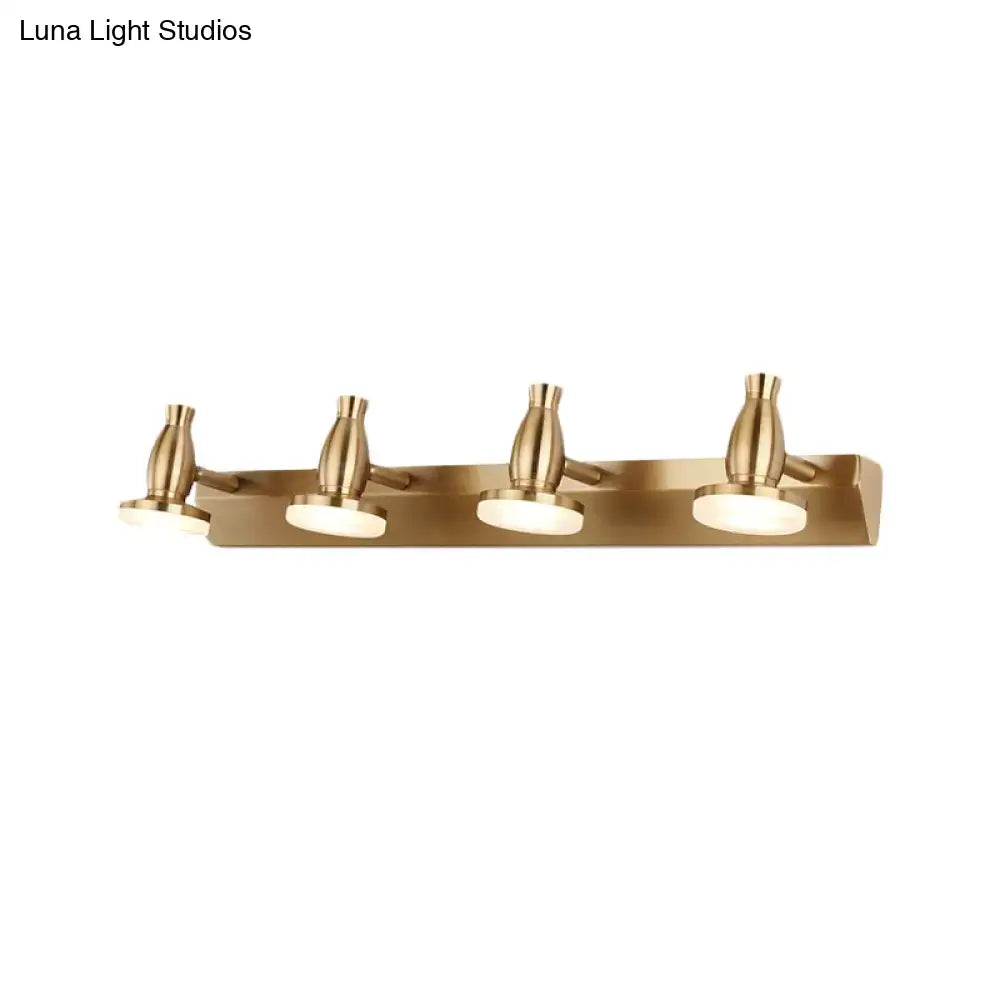 Brass Round Vanity Light