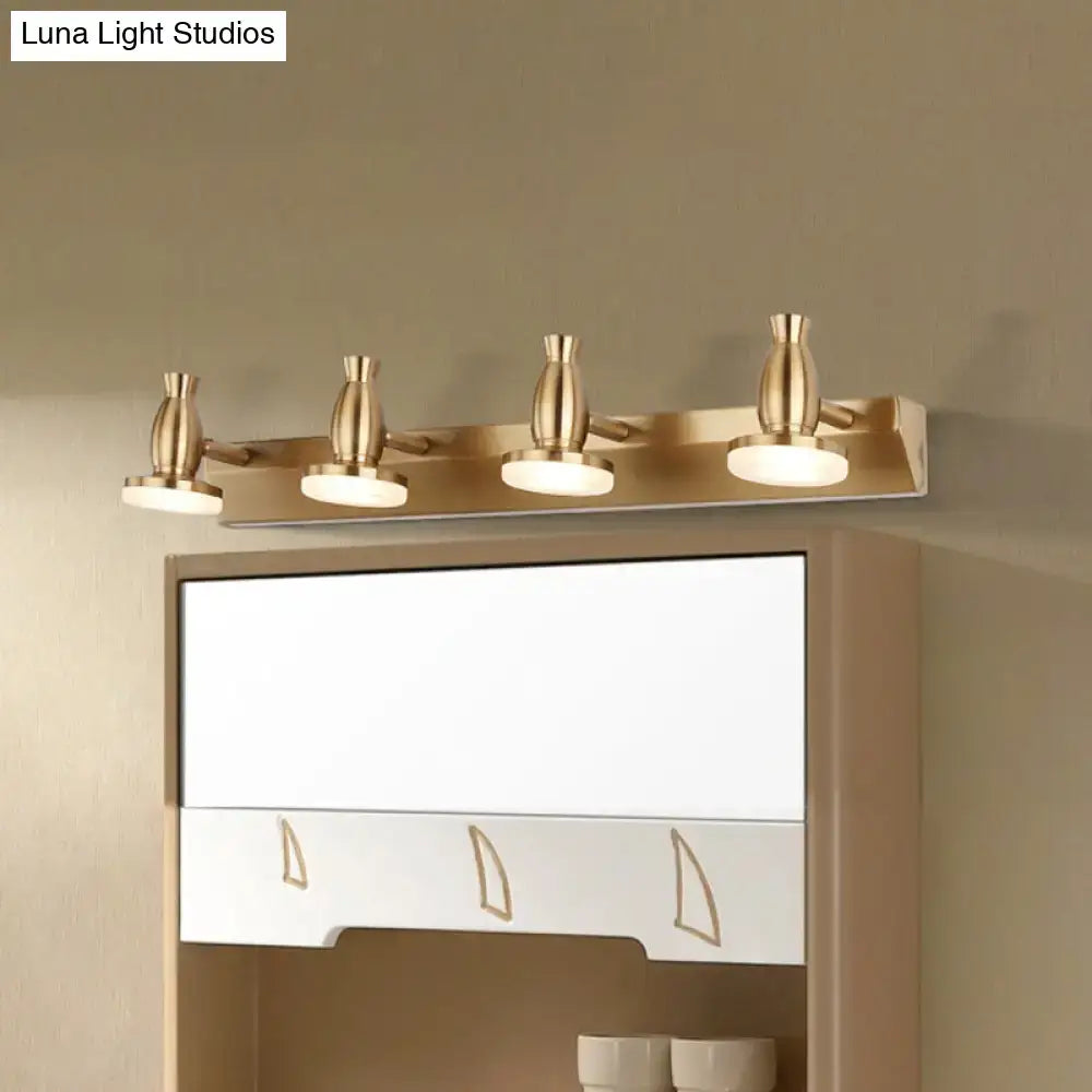 Brass Round Vanity Light