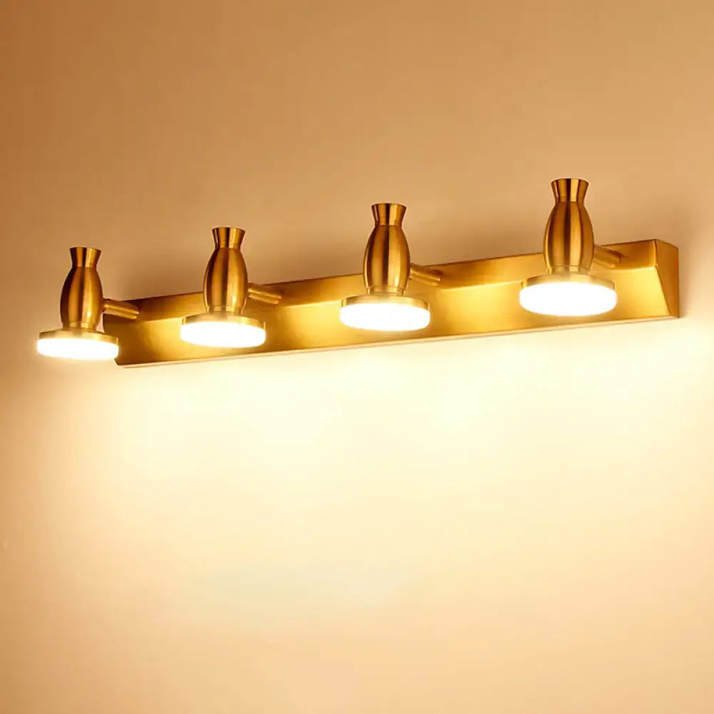 Brass Round Vanity Light