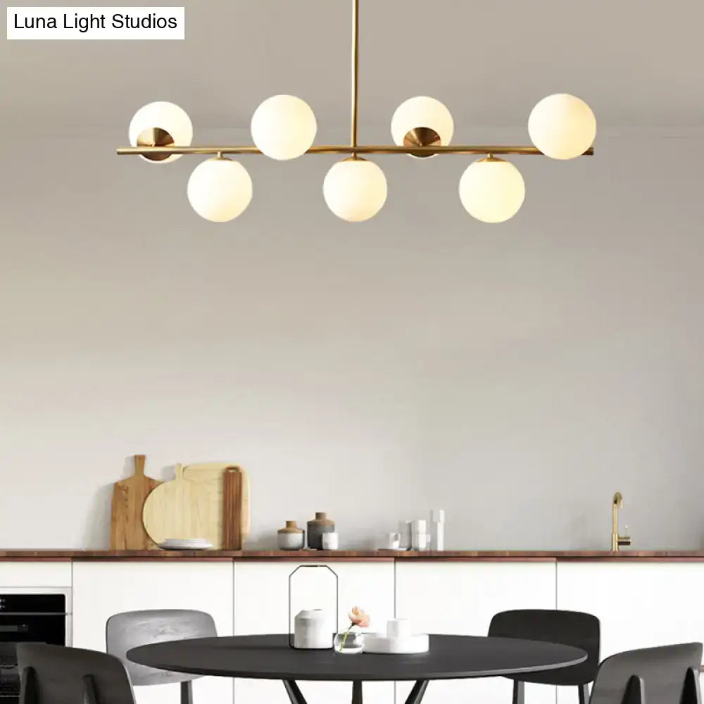 Brass Globe Dining Pendant