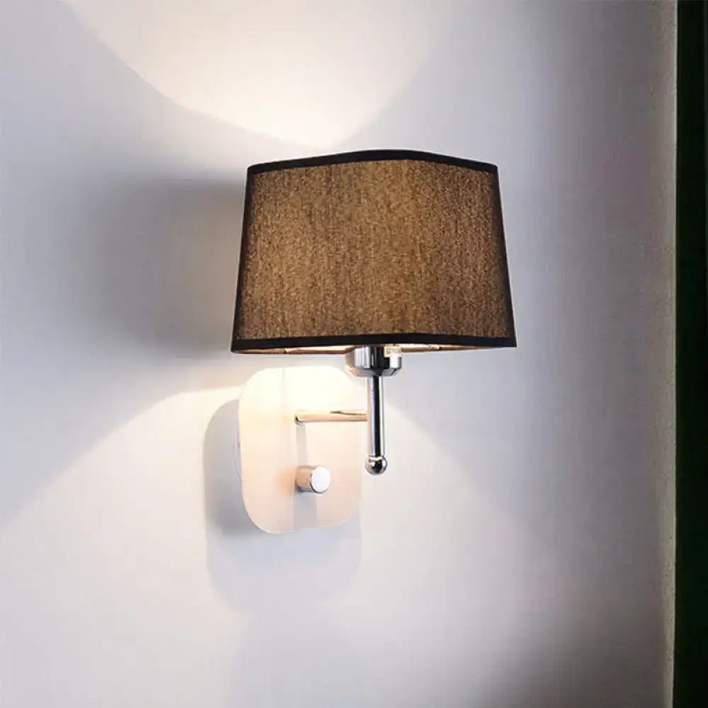 Beige Linen Wall Sconce