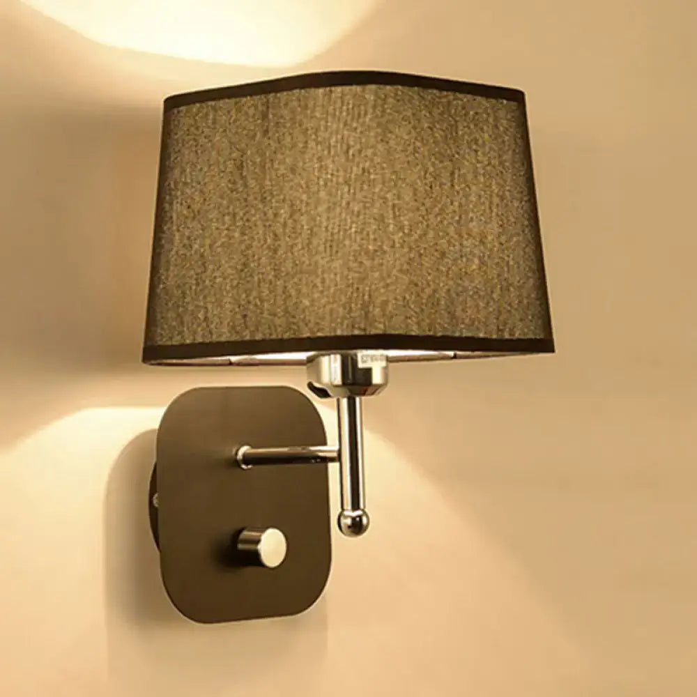 Beige Linen Wall Sconce