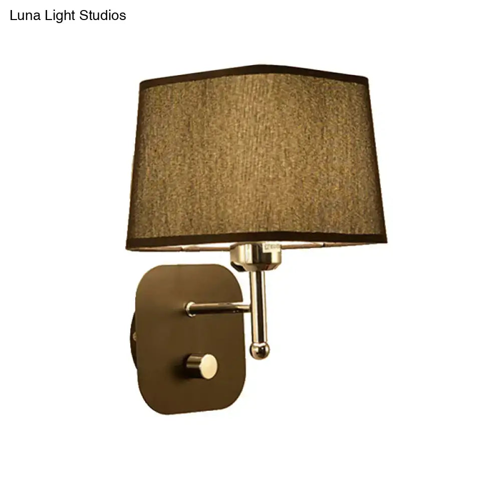 Beige Linen Wall Sconce