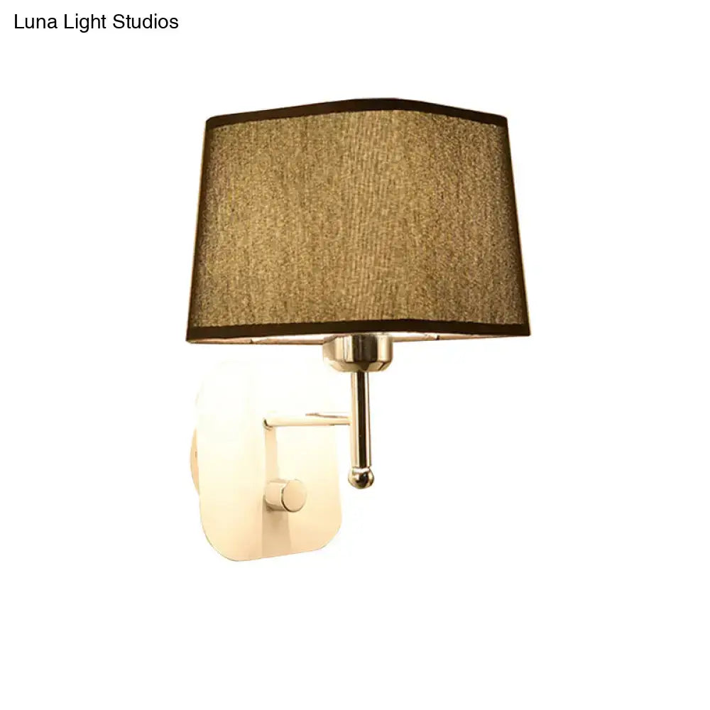 Beige Linen Wall Sconce