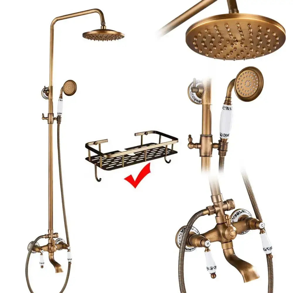 Brass Dual Handle Shower Set