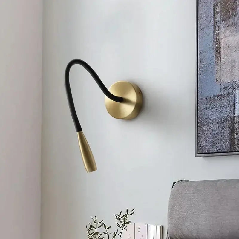 Copper Adjustable Reading Wall Lamp