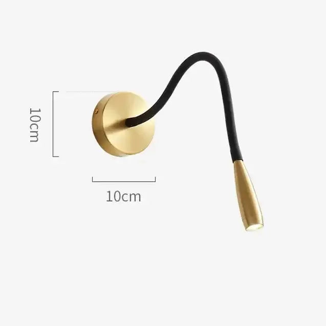 Copper Adjustable Reading Wall Lamp