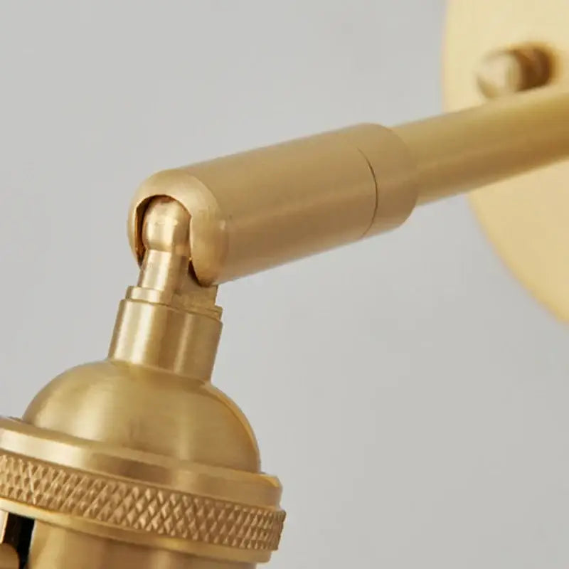 Brass Glass Rotating Sconce