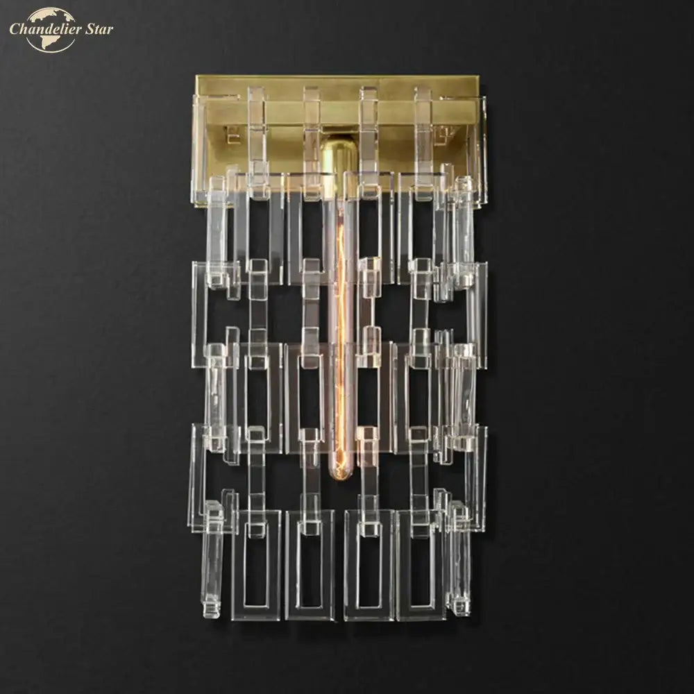 Art Deco Crystal Sconce