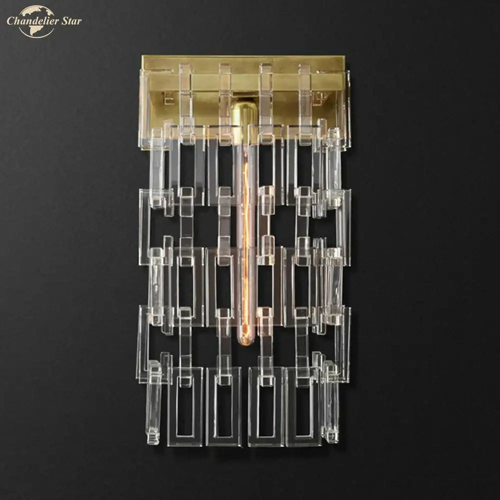 Art Deco Crystal Sconce