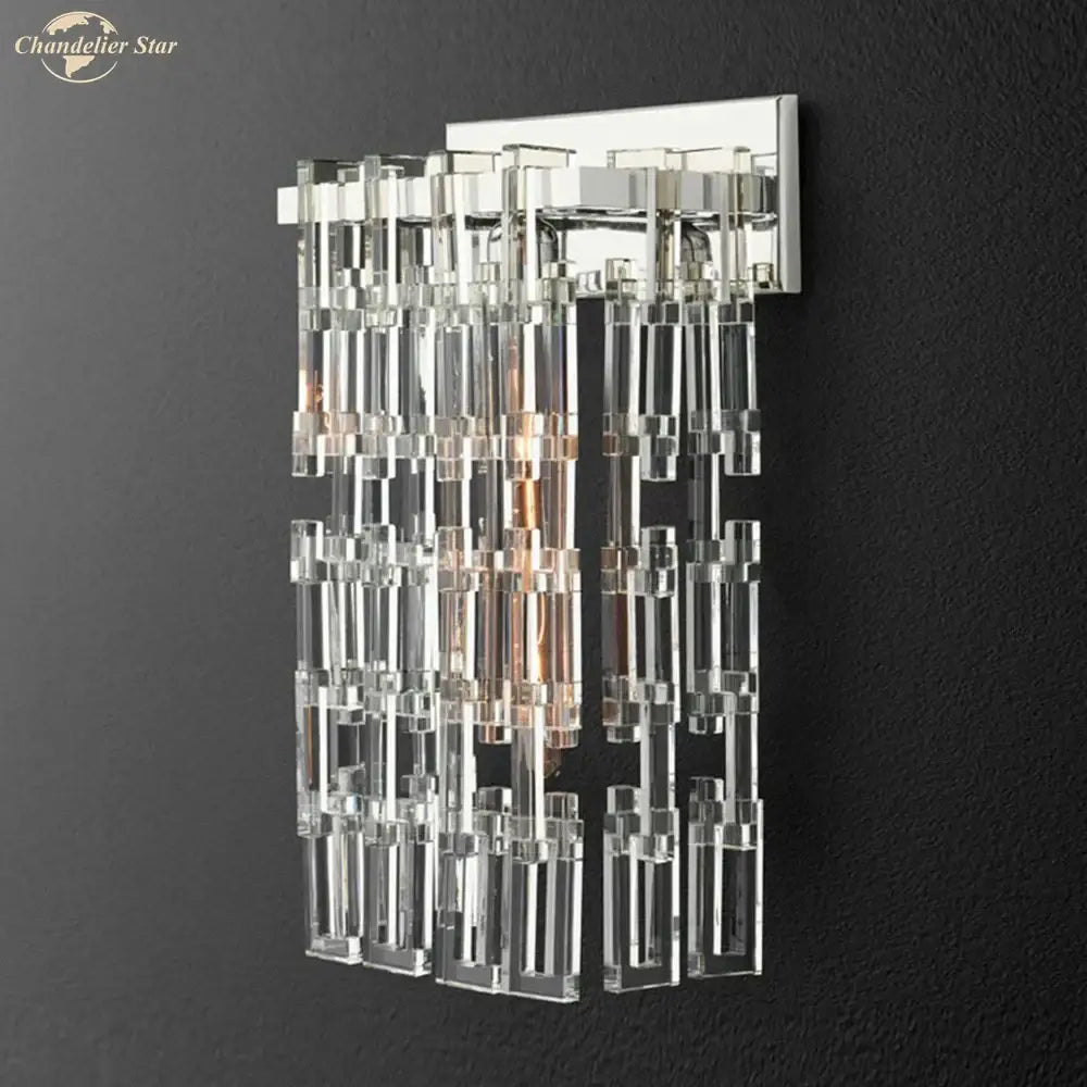 Art Deco Crystal Sconce