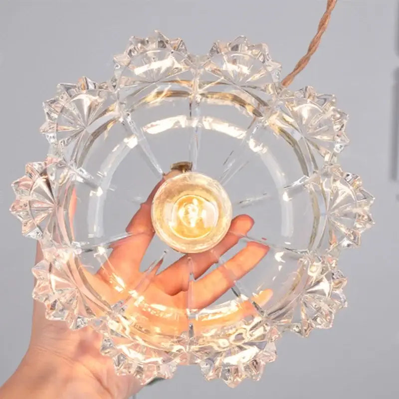 Brass Glass LED Pendant in Vibrant Colors