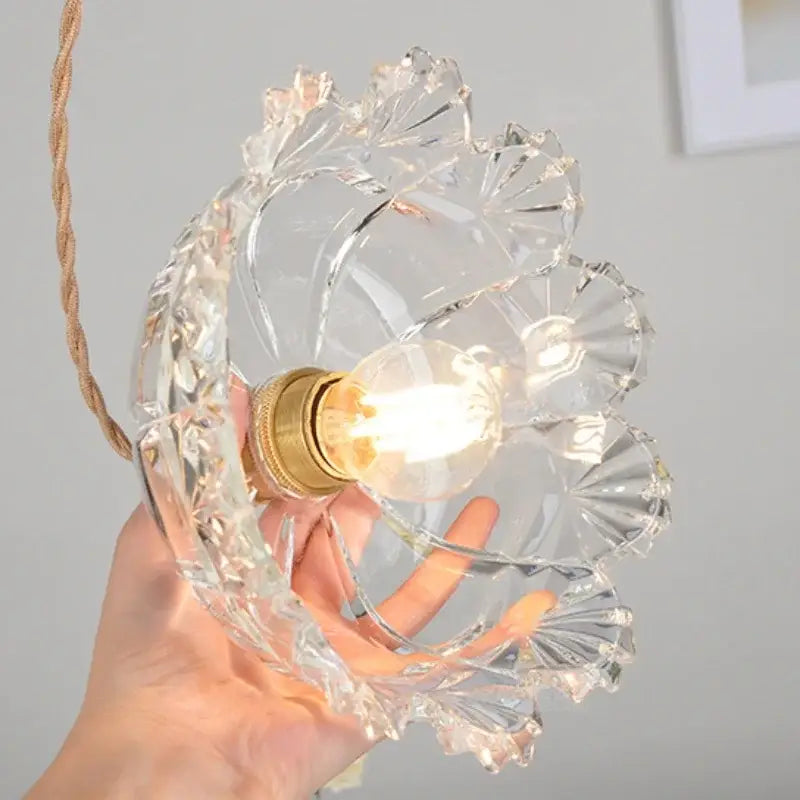 Brass Glass LED Pendant in Vibrant Colors