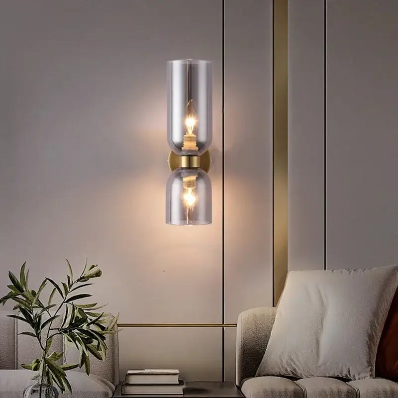 Glass Ball Bedroom Wall Lamp
