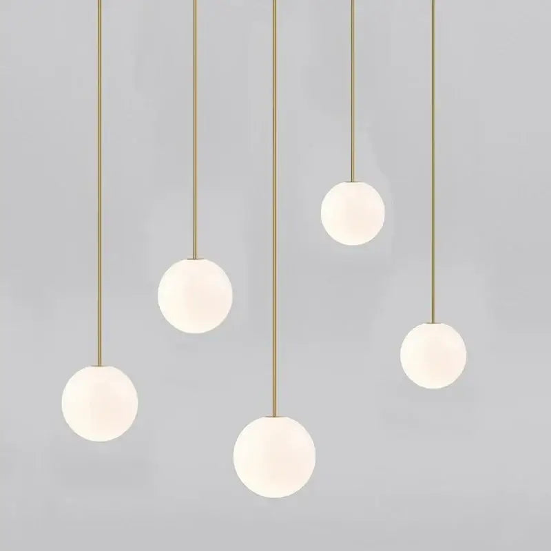 Brass Frosted Kitchen Pendant